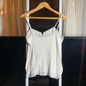 Cute, tank top/camisole, off-white, needs some TLC